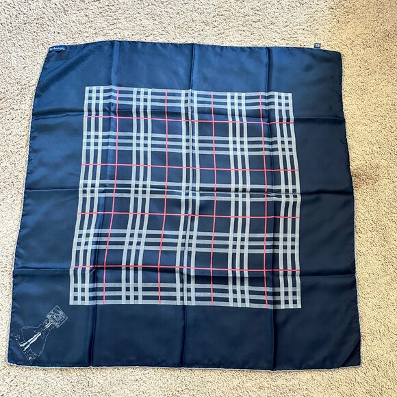Burberrys Nova Check Silk Scarf - EUC - Picture 1 of 4